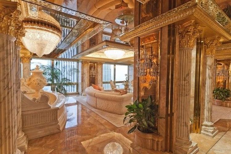 Donald Trump’ın Trump Tower’daki evini görenler şaşkına dönüyor!