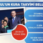 İstanbul’da 500 Bin Sosyal Konut Projesi İçin Kura Tarihi Belli Oldu